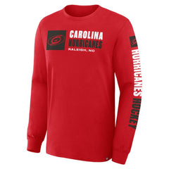 NHL Carolina Hurricanes Fanatics Goal Crease Legacy Long Sleeve T-Shirt