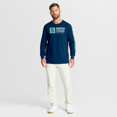 NHL Seattle Kraken Fanatics Goal Crease Legacy Long Sleeve T-Shirt