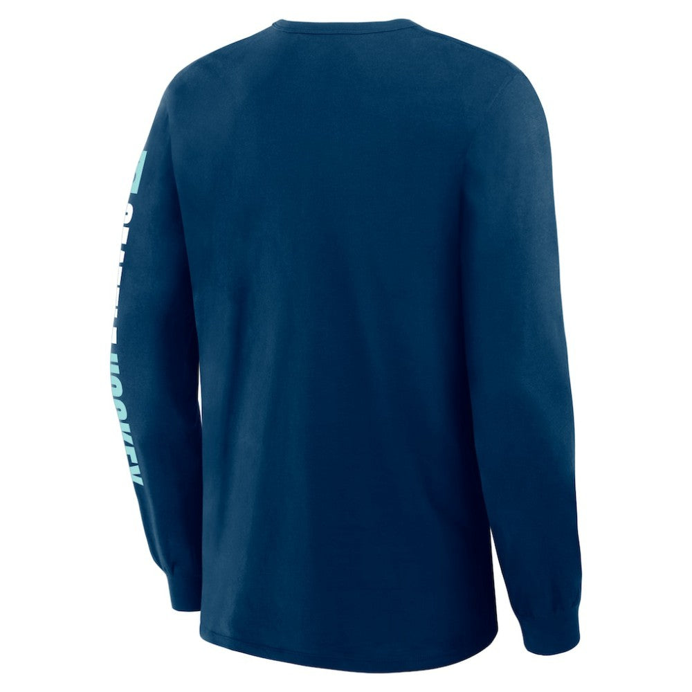 NHL Seattle Kraken Fanatics Goal Crease Legacy Long Sleeve T-Shirt