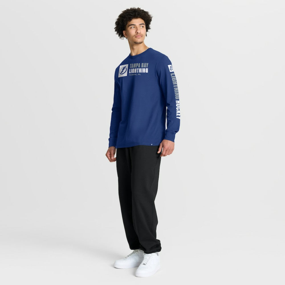 NHL Tampa Bay Lightning Fanatics Goal Crease Legacy Long Sleeve T-Shirt
