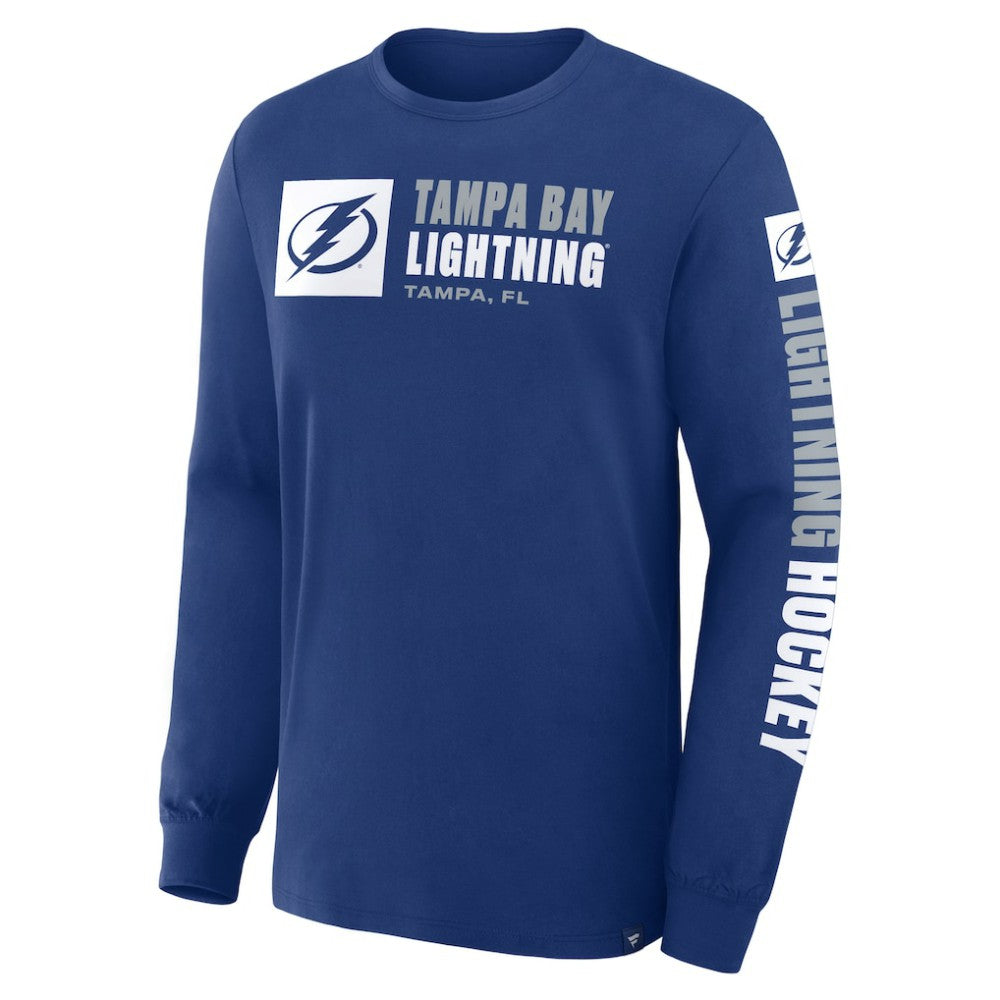 NHL Tampa Bay Lightning Fanatics Goal Crease Legacy Long Sleeve T-Shirt