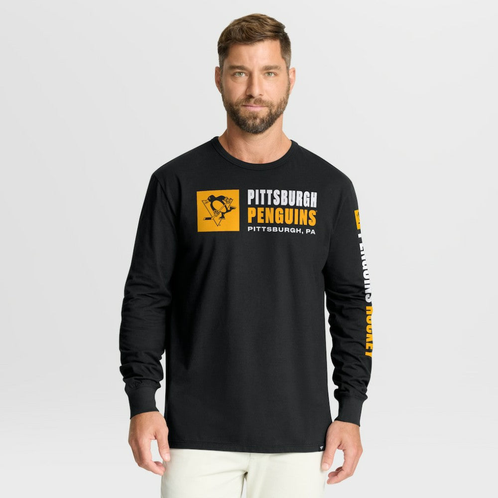 NHL Pittsburgh Penguins Fanatics Goal Crease Legacy Long Sleeve T-Shirt