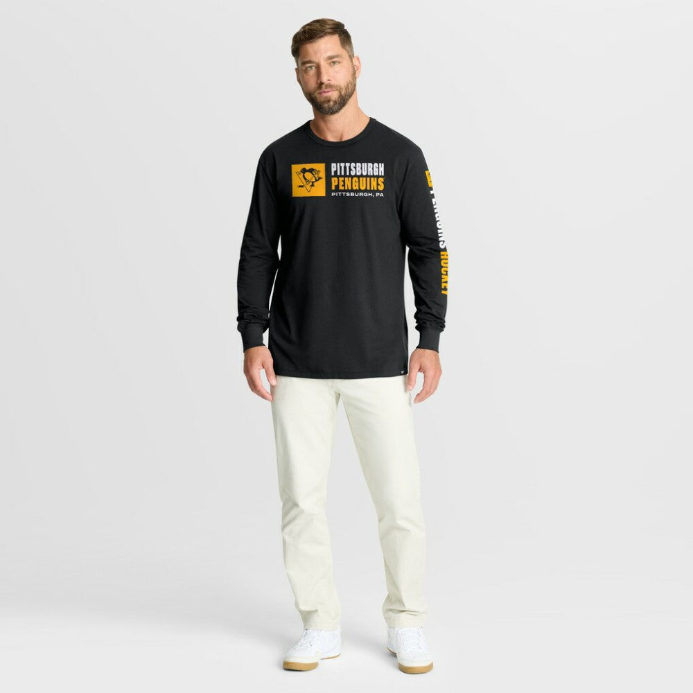 NHL Pittsburgh Penguins Fanatics Goal Crease Legacy Long Sleeve T-Shirt