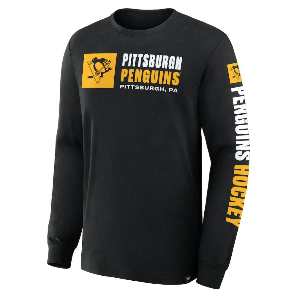 NHL Pittsburgh Penguins Fanatics Goal Crease Legacy Long Sleeve T-Shirt
