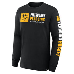 NHL Pittsburgh Penguins Fanatics Goal Crease Legacy Long Sleeve T-Shirt