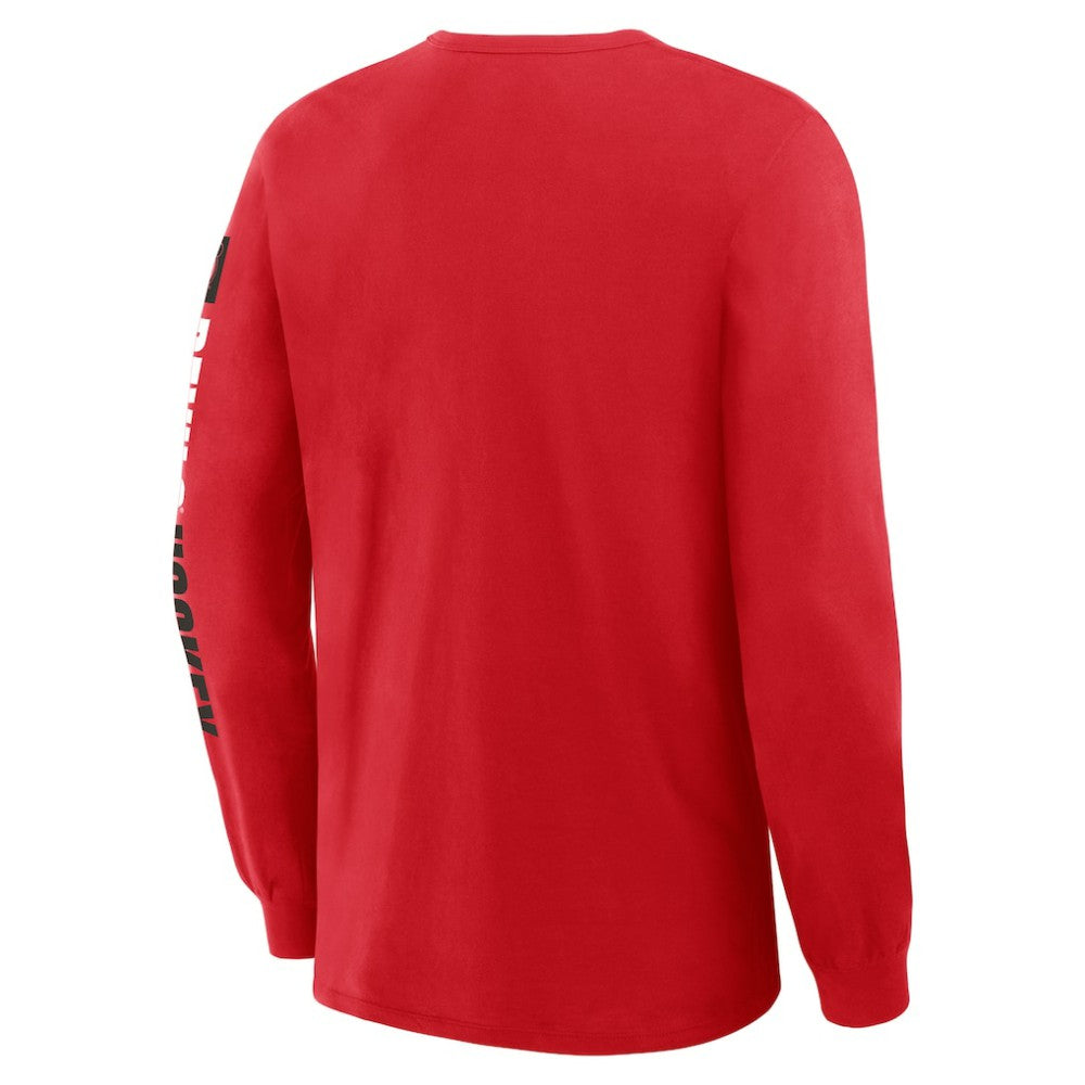 NHL New Jersey Devils Fanatics Goal Crease Legacy Long Sleeve T-Shirt