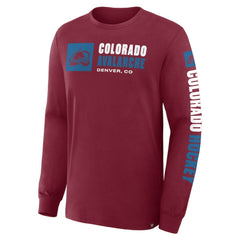 NHL Colorado Avalanche Fanatics Goal Crease Legacy Long Sleeve T-Shirt