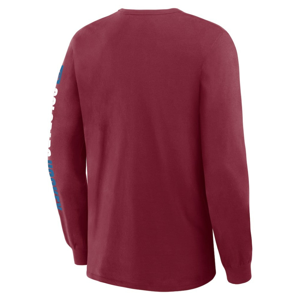 NHL Colorado Avalanche Fanatics Goal Crease Legacy Long Sleeve T-Shirt