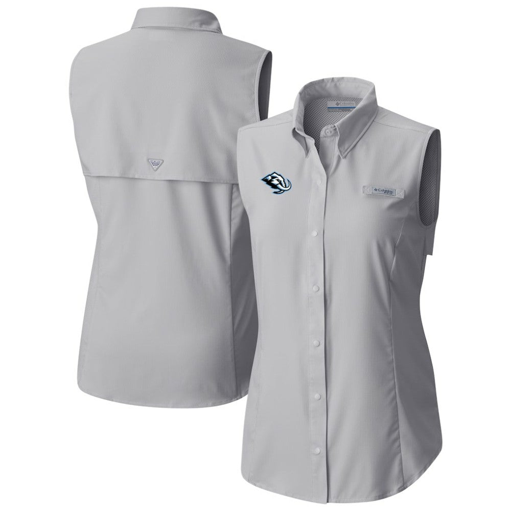 NHL Utah Mammoth Columbia Women's Tamiami Omni-Shade Sleeveless Button-Up Shirt