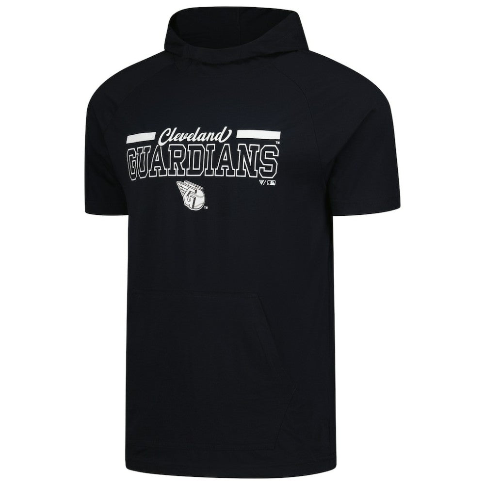Black Cleveland Guardians Levelwear Phase Vanguard Hoodie T-Shirt