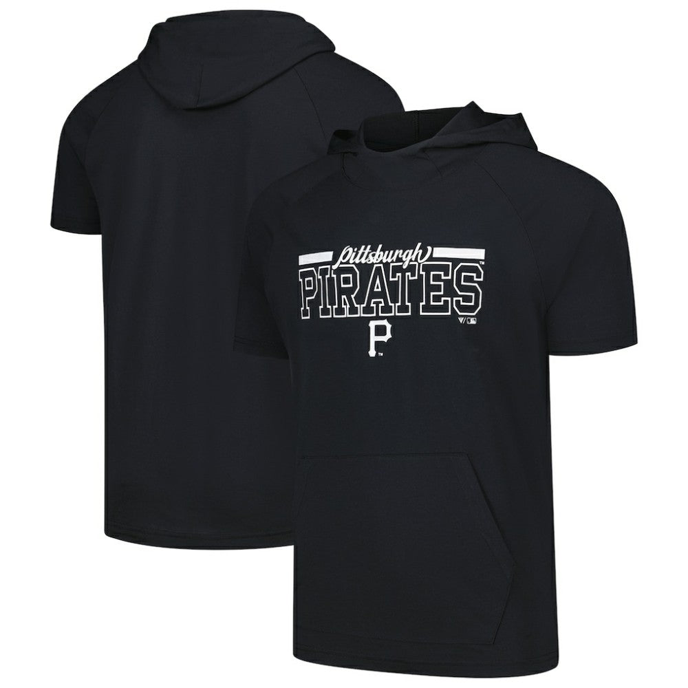 Black Pittsburgh Pirates Levelwear Phase Vanguard Hoodie T-Shirt