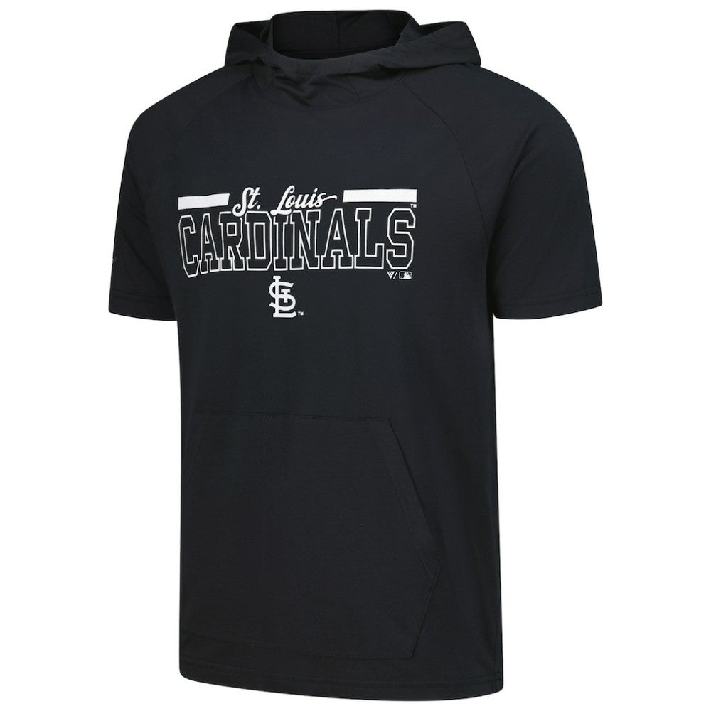 Black St. Louis Cardinals Levelwear Phase Vanguard Hoodie T-Shirt