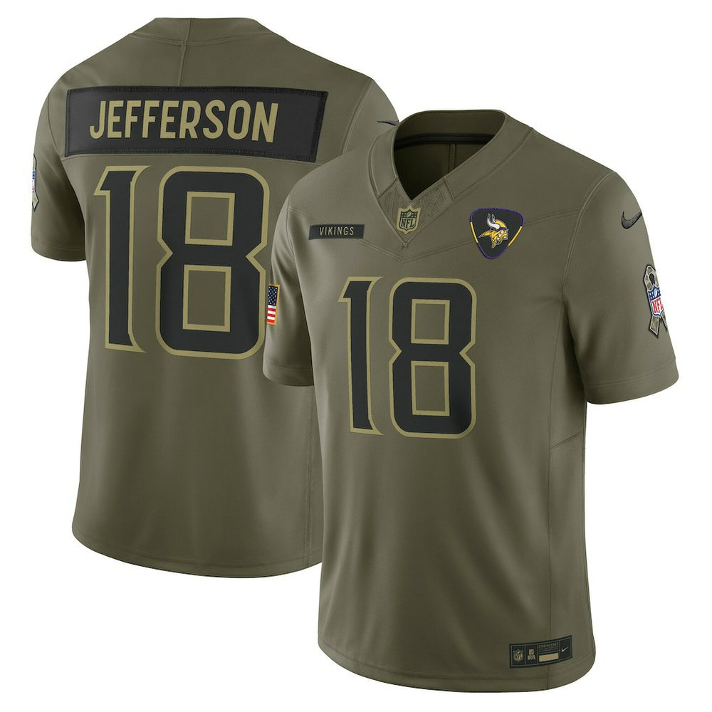 Justin Jefferson  2025 Salute to Service Limited Jersey - Minnesota Vikings Jerseys
