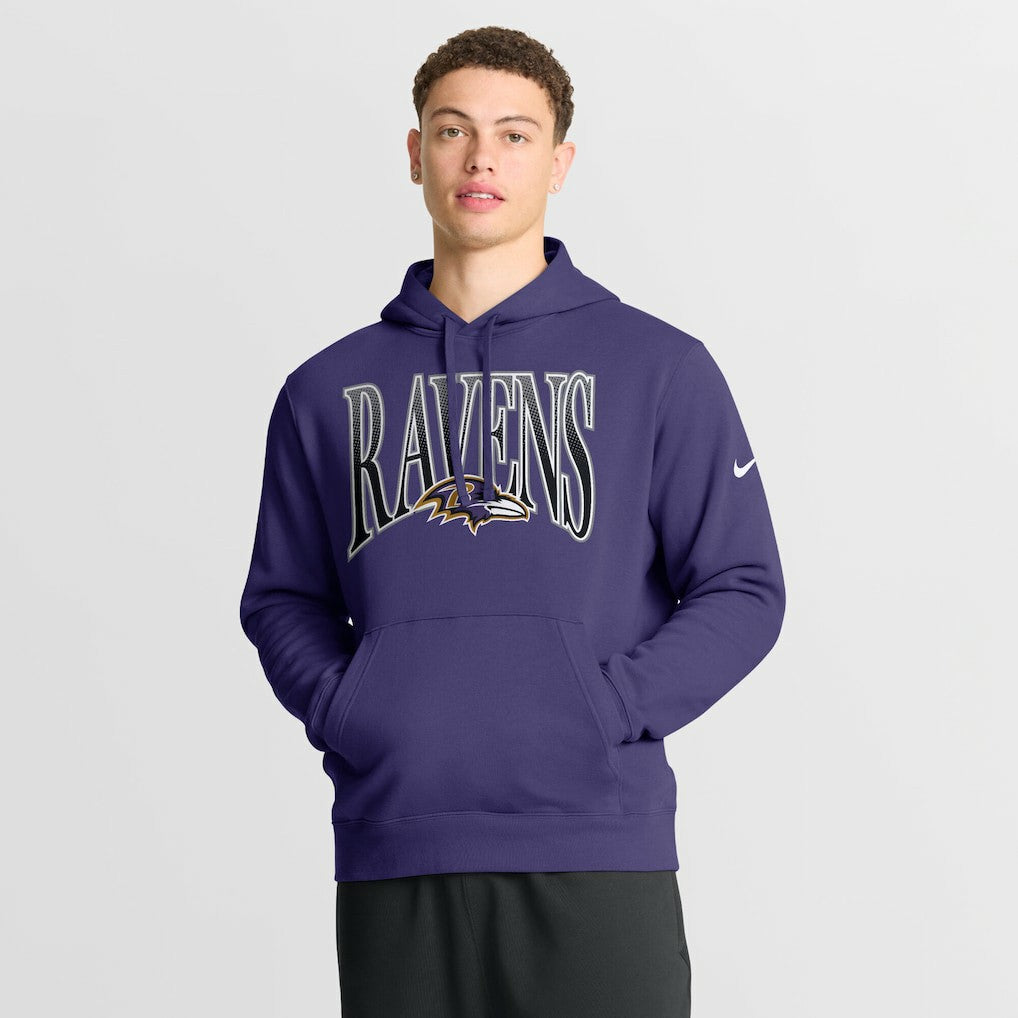 Full Blitz Club Fleece Pullover Hoodie - Baltimore Ravens Hoodies