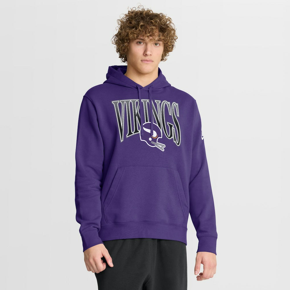 Full Blitz Club Fleece Pullover Hoodie - Minnesota Vikings Hoodies