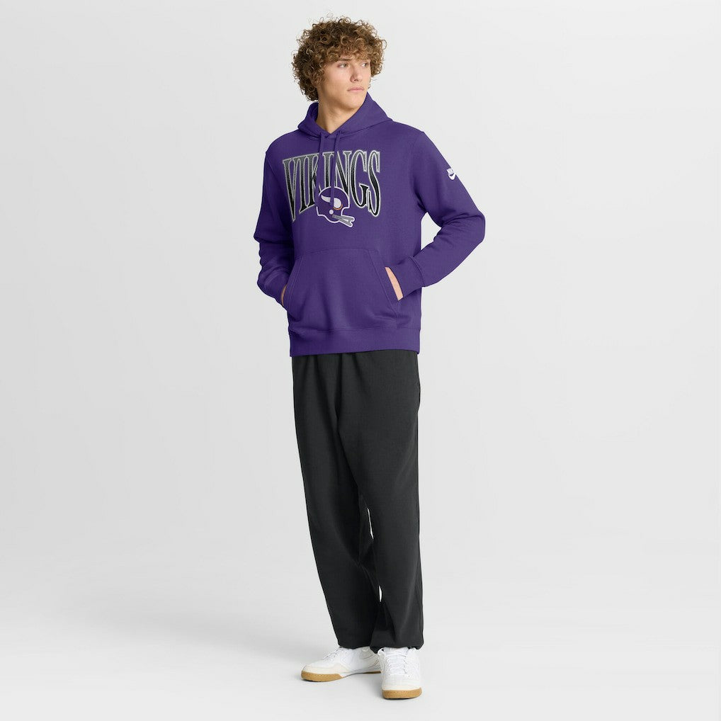 Full Blitz Club Fleece Pullover Hoodie - Minnesota Vikings Hoodies