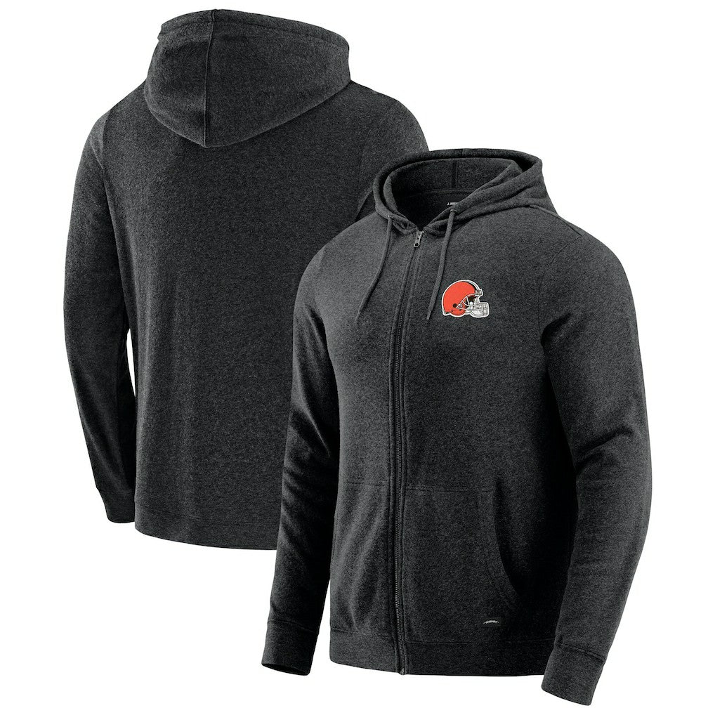 J. Palmer Players Lounge Tri-Blend Full-Zip Hoodie - Cleveland Browns Hoodies