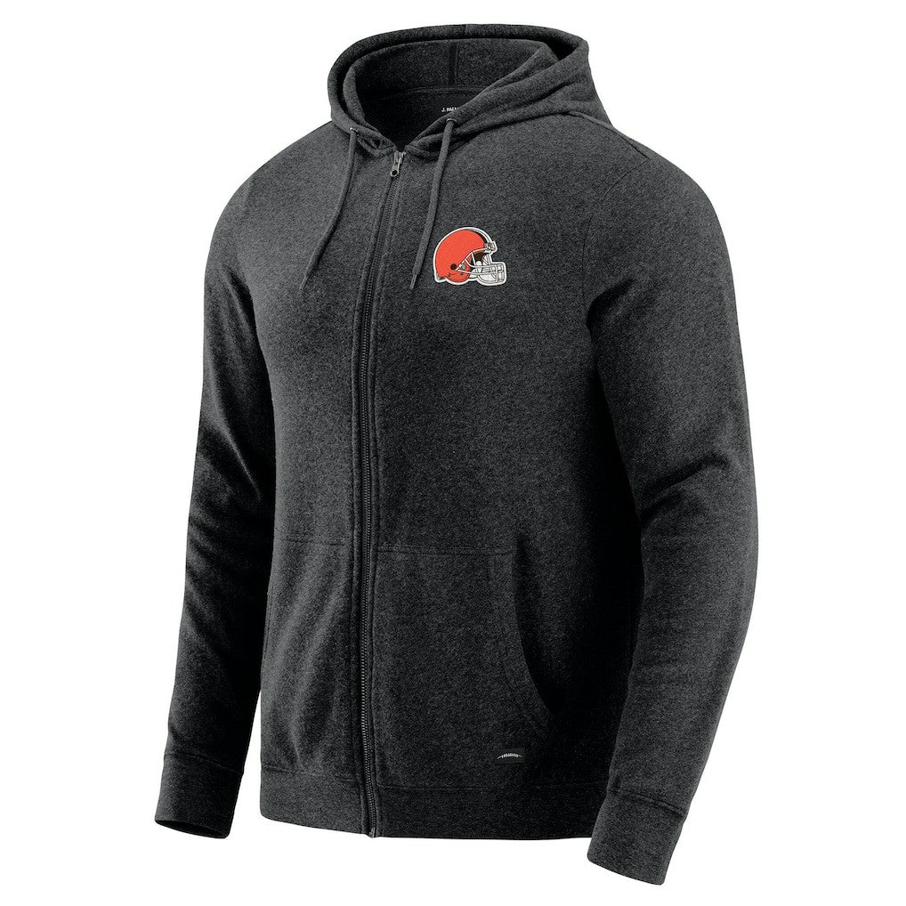 J. Palmer Players Lounge Tri-Blend Full-Zip Hoodie - Cleveland Browns Hoodies