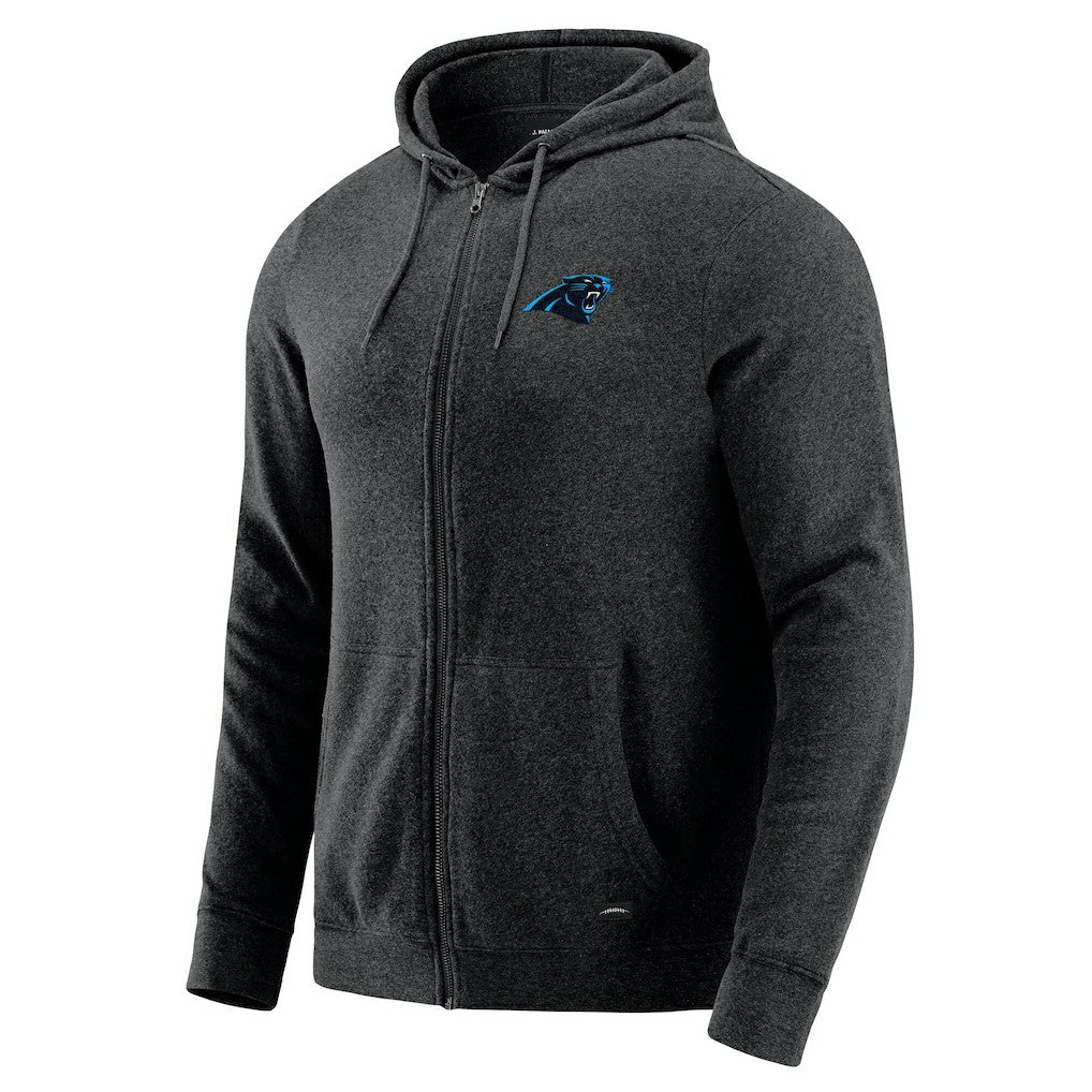 J. Palmer Players Lounge Tri-Blend Full-Zip Hoodie - Carolina Panthers Hoodies