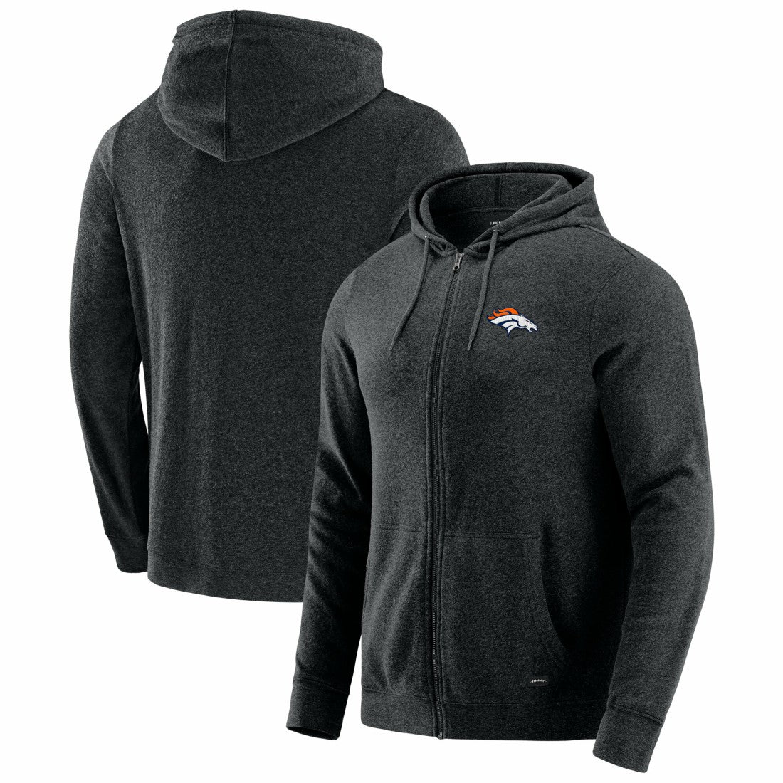 J. Palmer Players Lounge Tri-Blend Full-Zip Hoodie - Denver Broncos Hoodies