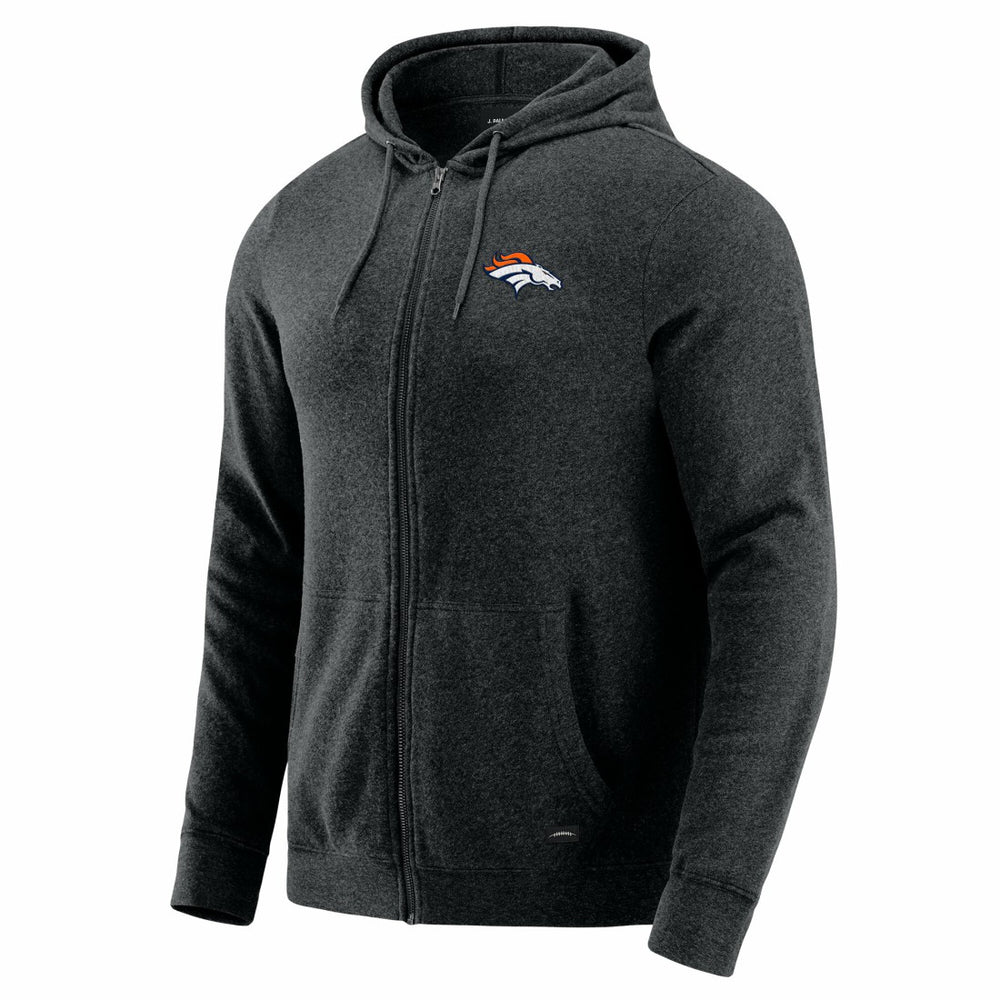 J. Palmer Players Lounge Tri-Blend Full-Zip Hoodie - Denver Broncos Hoodies