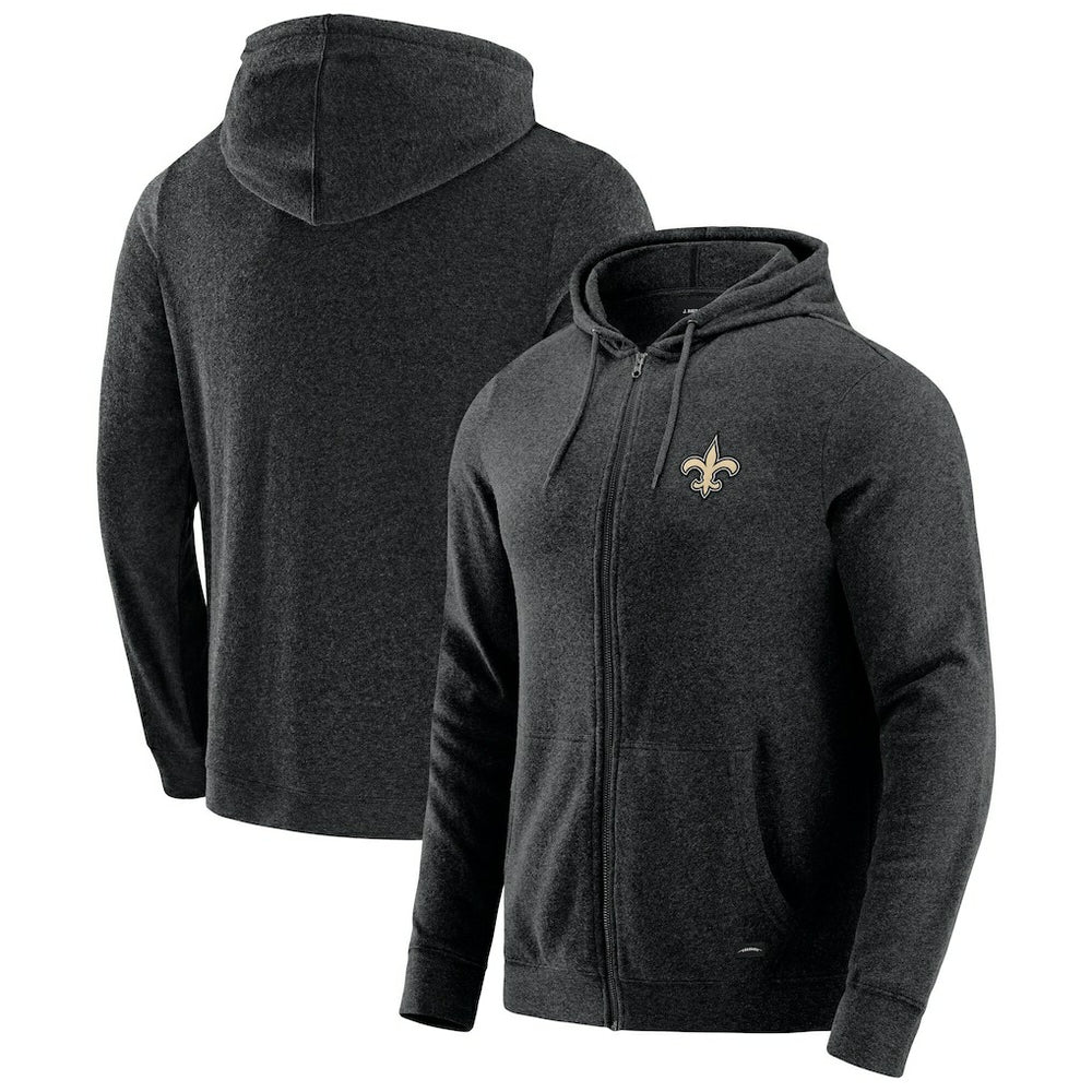 J. Palmer Players Lounge Tri-Blend Full-Zip Hoodie - New Orleans Saints Hoodies
