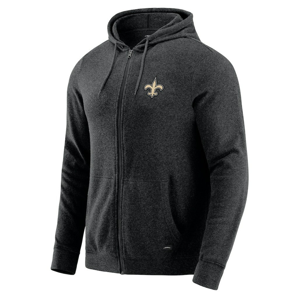 J. Palmer Players Lounge Tri-Blend Full-Zip Hoodie - New Orleans Saints Hoodies