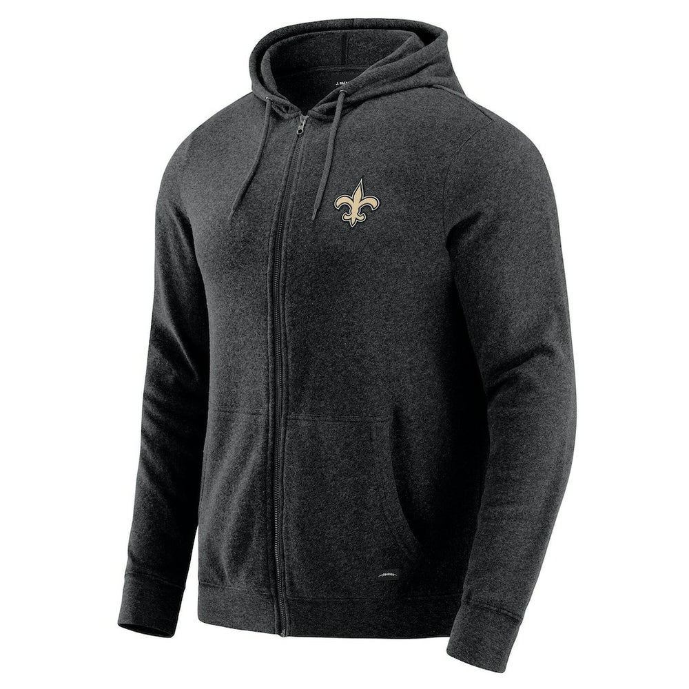 J. Palmer Players Lounge Tri-Blend Full-Zip Hoodie - New Orleans Saints Hoodies