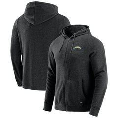 J. Palmer Players Lounge Tri-Blend Full-Zip Hoodie - Los Angeles Chargers Hoodies
