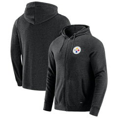 J. Palmer Players Lounge Tri-Blend Full-Zip Hoodie - Pittsburgh Steelers Hoodies