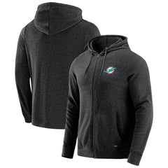 J. Palmer Players Lounge Tri-Blend Full-Zip Hoodie - Miami Dolphins Hoodies