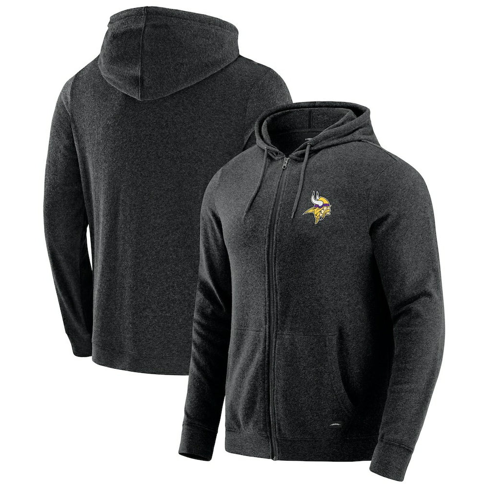 J. Palmer Players Lounge Tri-Blend Full-Zip Hoodie - Minnesota Vikings Hoodies