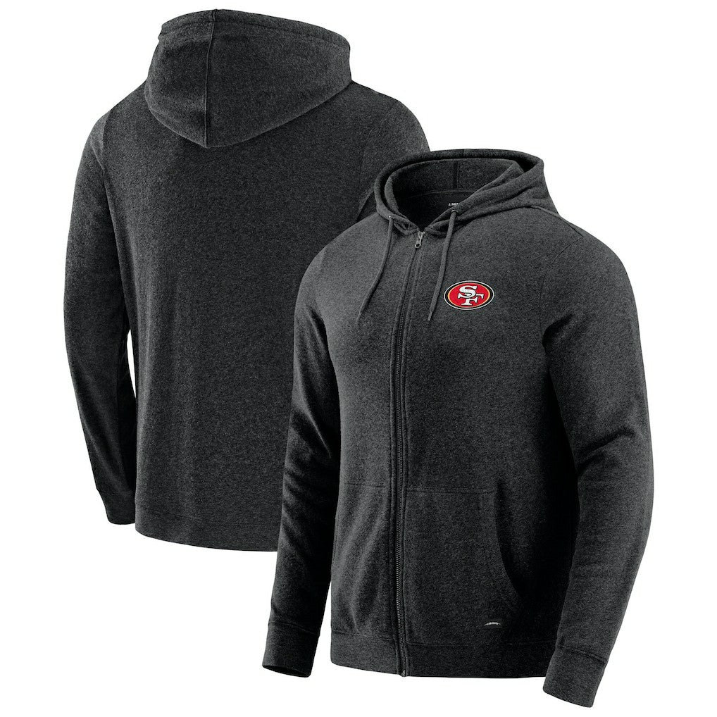J. Palmer Players Lounge Tri-Blend Full-Zip Hoodie - San Francisco 49ers Hoodies