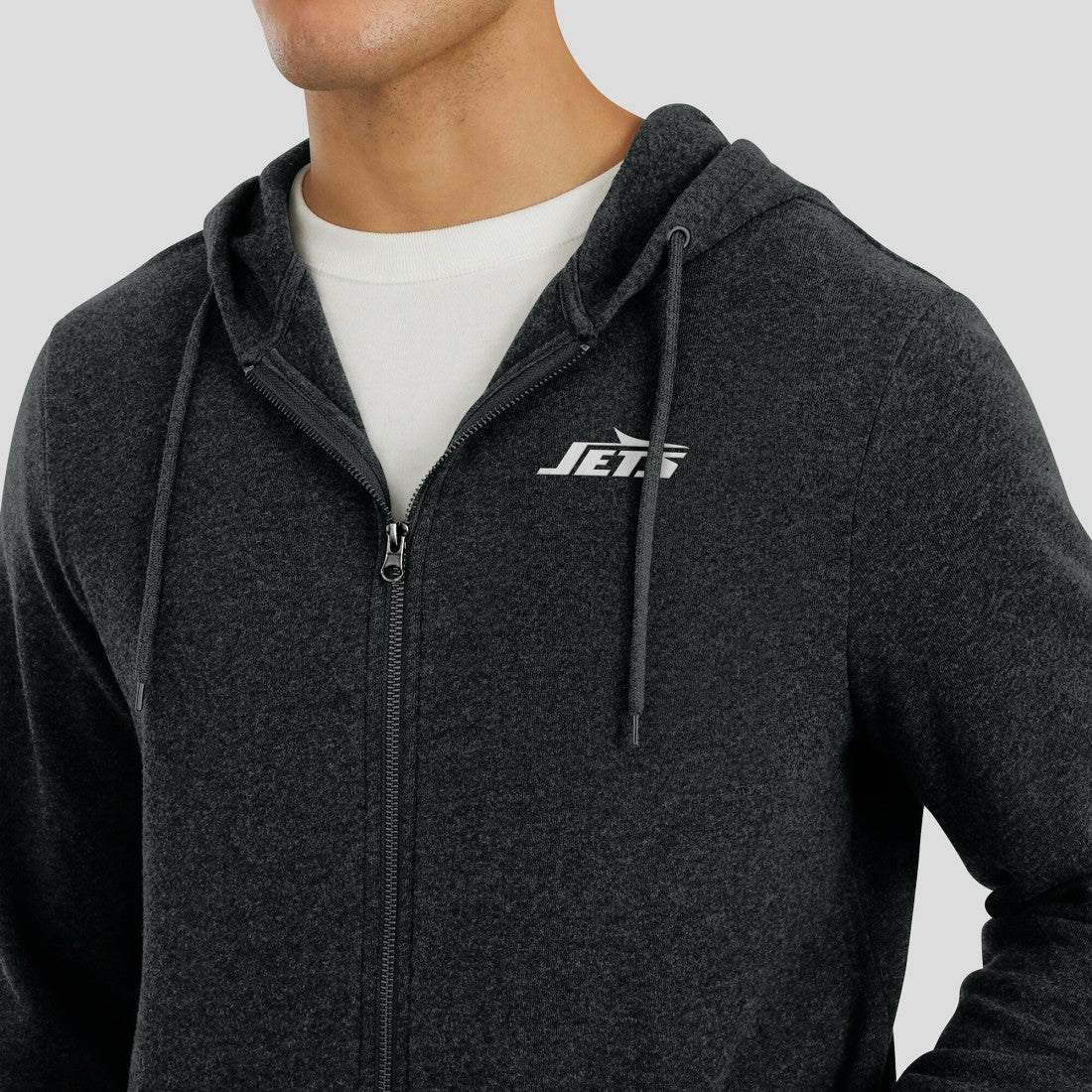 J. Palmer Players Lounge Tri-Blend Full-Zip Hoodie - New York Jets Hoodies