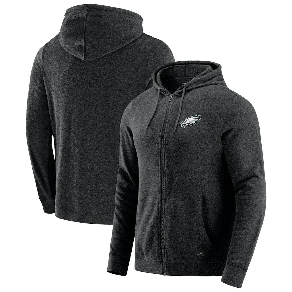 J. Palmer Players Lounge Tri-Blend Full-Zip Hoodie - Philadelphia Eagles Hoodies