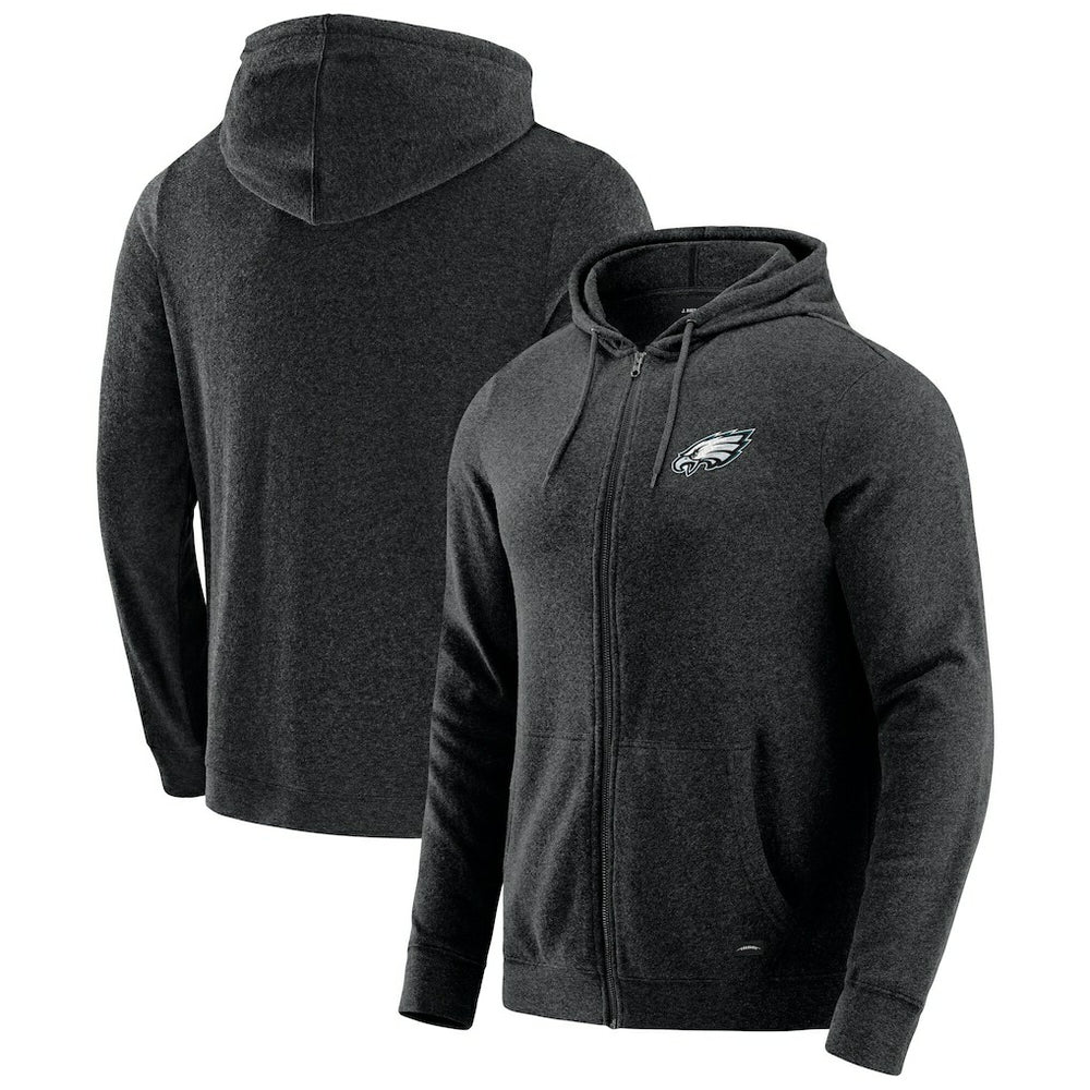 J. Palmer Players Lounge Tri-Blend Full-Zip Hoodie - Philadelphia Eagles Hoodies