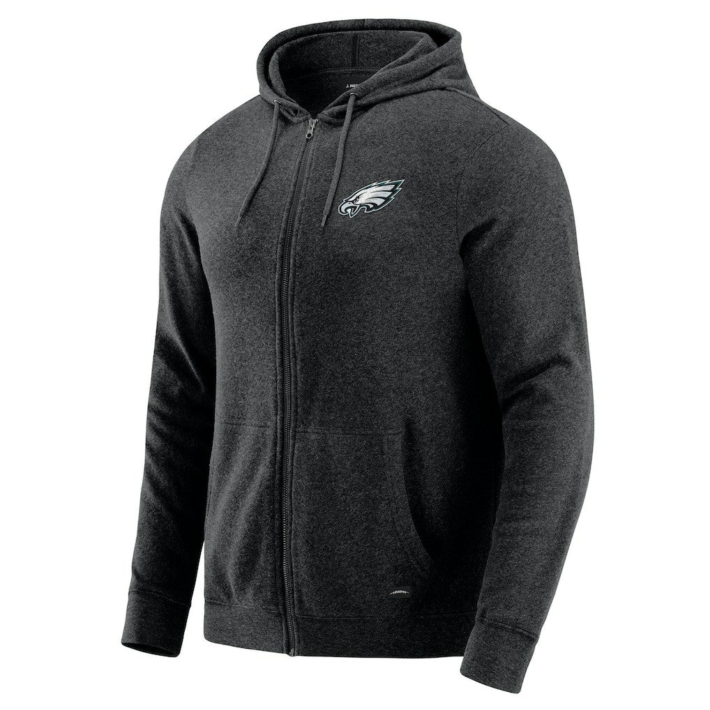 J. Palmer Players Lounge Tri-Blend Full-Zip Hoodie - Philadelphia Eagles Hoodies