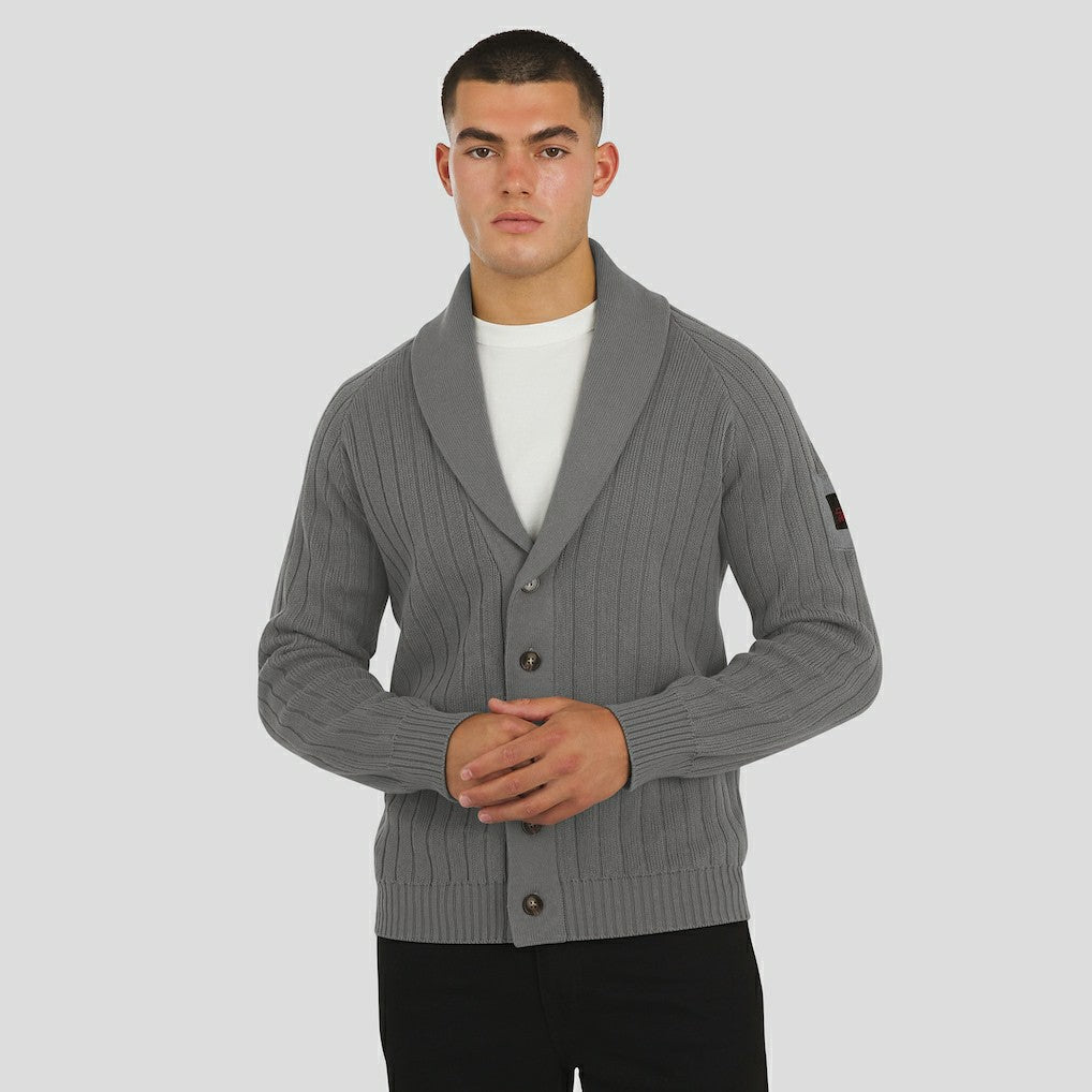 J. Palmer The Playmaker Cardigan Raglan Sweater - Buffalo Bills