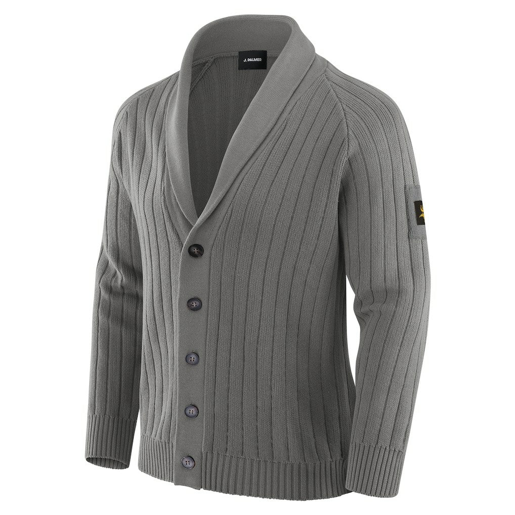 J. Palmer The Playmaker Cardigan Raglan Sweater - Minnesota Vikings