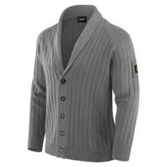 J. Palmer The Playmaker Cardigan Raglan Sweater - Minnesota Vikings