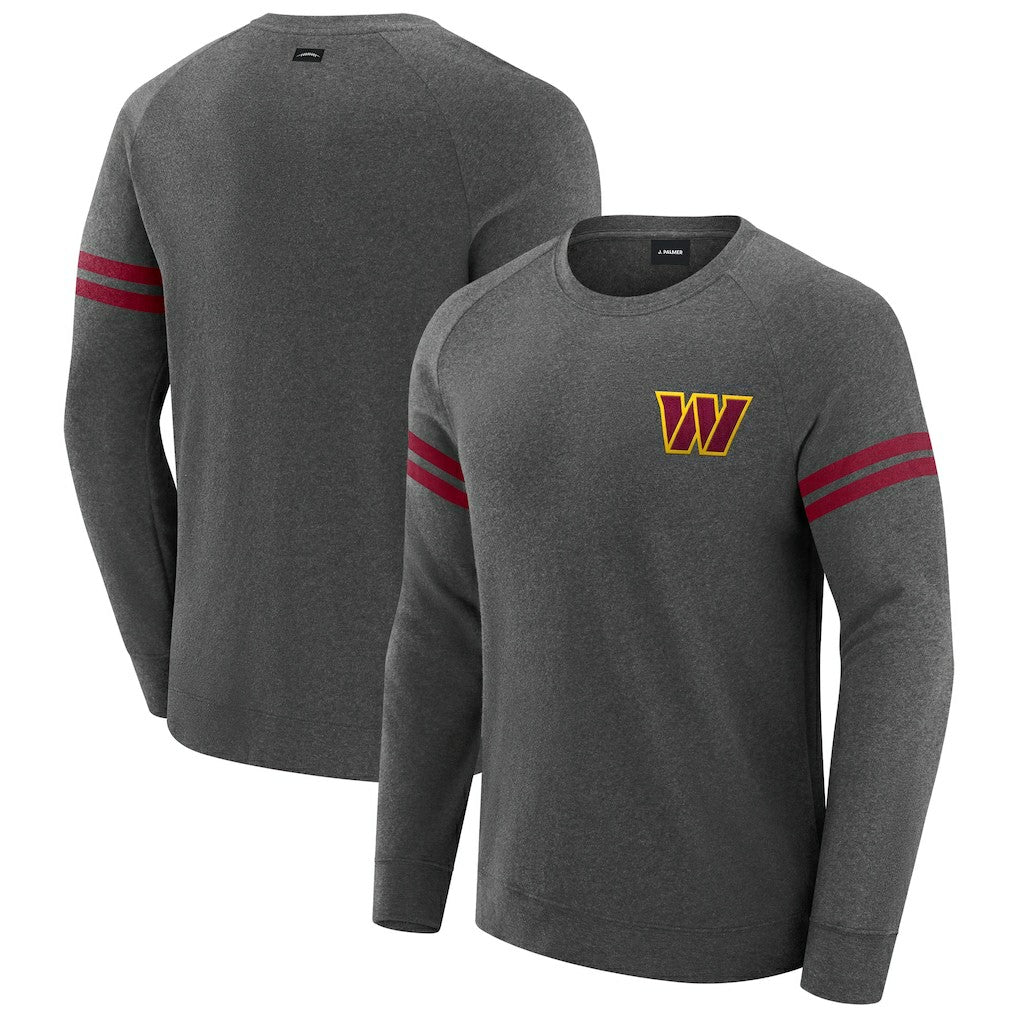 J. Palmer Players Lounge Raglan Tri-Blend Sweatshirt - Washington Commanders Sweatshirts