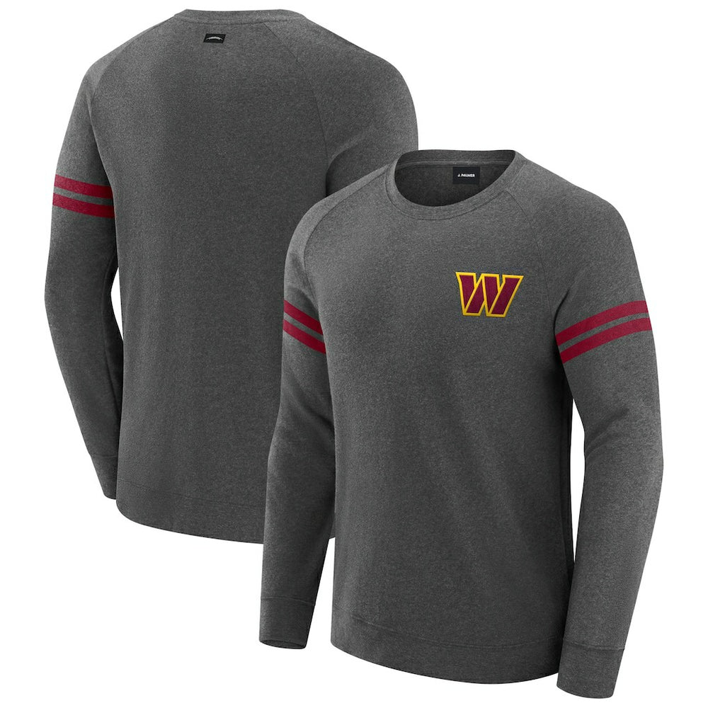 J. Palmer Players Lounge Raglan Tri-Blend Sweatshirt - Washington Commanders Sweatshirts