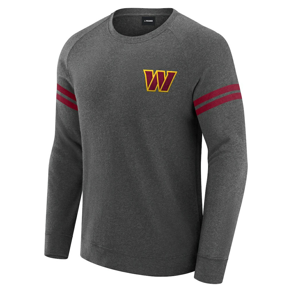 J. Palmer Players Lounge Raglan Tri-Blend Sweatshirt - Washington Commanders Sweatshirts