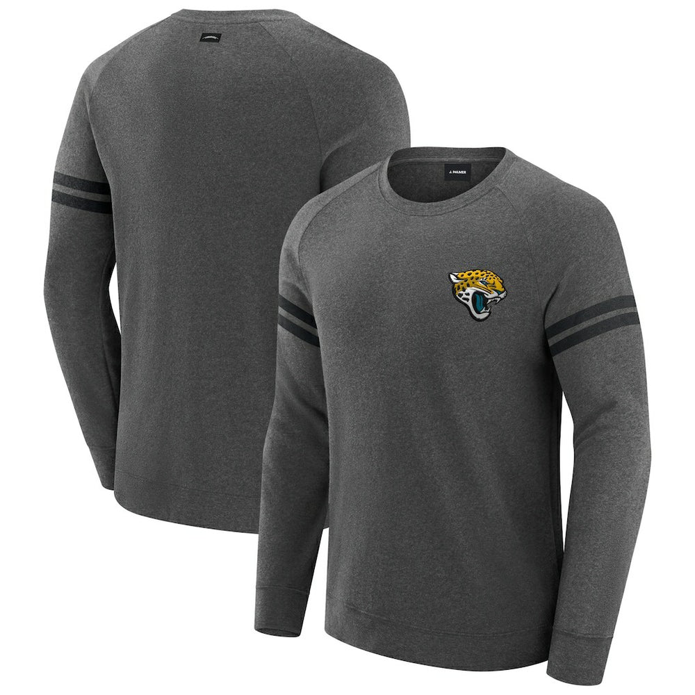 J. Palmer Players Lounge Raglan Tri-Blend Sweatshirt - Jacksonville Jaguars Sweatshirts