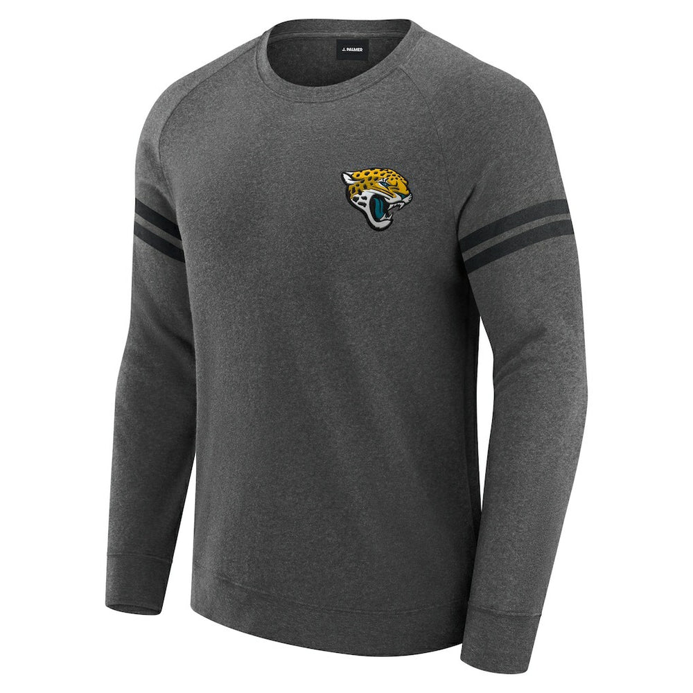 J. Palmer Players Lounge Raglan Tri-Blend Sweatshirt - Jacksonville Jaguars Sweatshirts