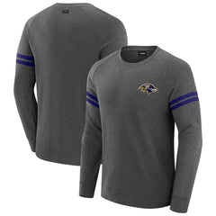 J. Palmer Players Lounge Raglan Tri-Blend Sweatshirt - Baltimore Ravens Sweatshirts