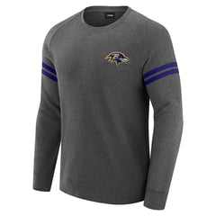 J. Palmer Players Lounge Raglan Tri-Blend Sweatshirt - Baltimore Ravens Sweatshirts