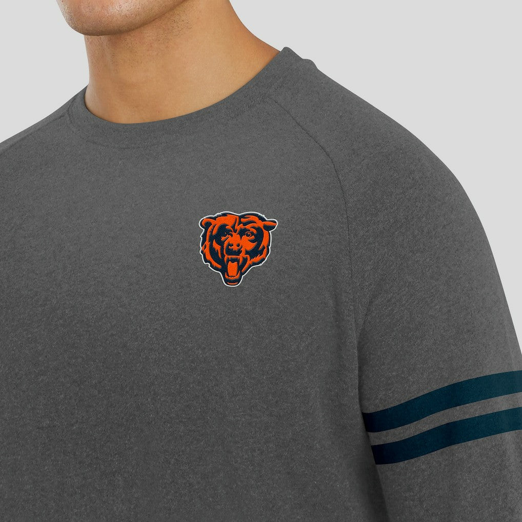 J. Palmer Players Lounge Raglan Tri-Blend Sweatshirt - Chicago Bears Sweatshirts