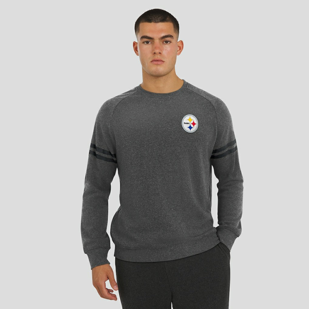 J. Palmer Players Lounge Raglan Tri-Blend Sweatshirt - Pittsburgh Steelers Sweatshirts
