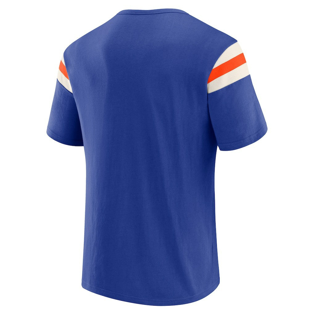 Darius Rucker Collection Distressed Throwback Shoulder Stripe T-Shirt - Denver Broncos T-shirts